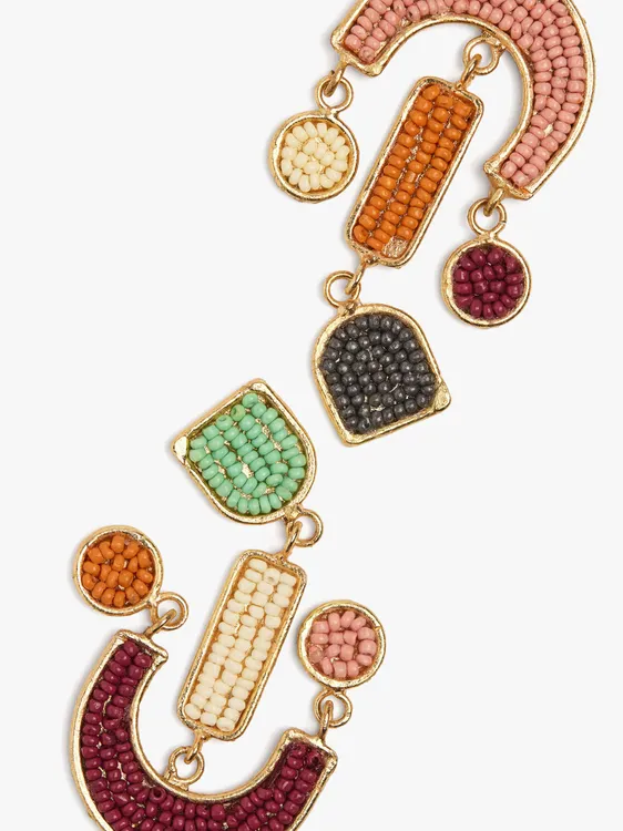 Asymmetric Earrings With Beads 250345 — image 2