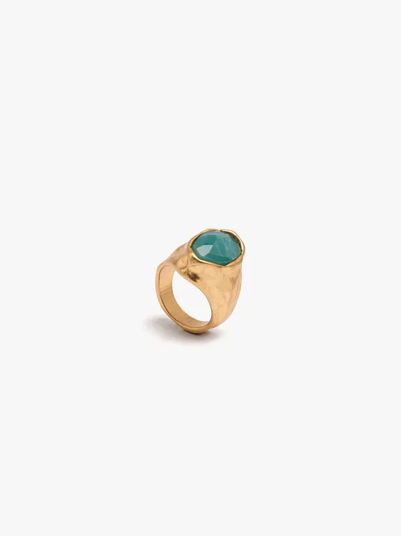 Irregular Ring With Stone Effect 250407 — image 3
