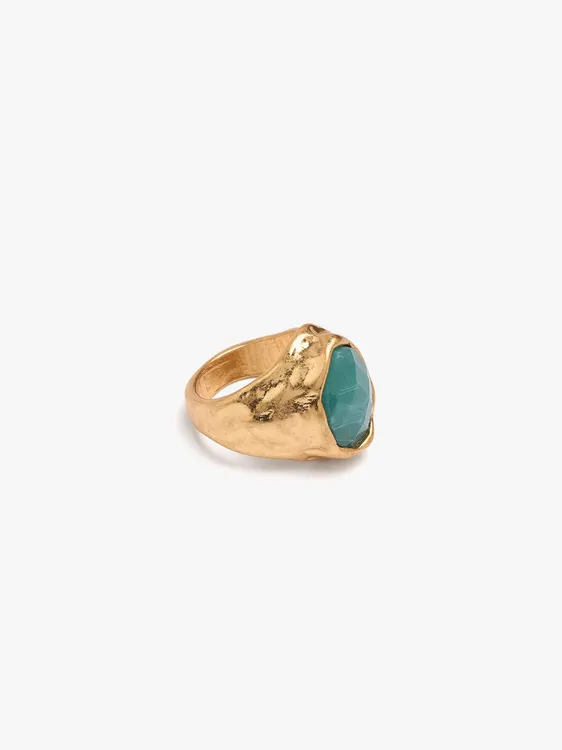 Irregular Ring With Stone Effect 250407 — image 2