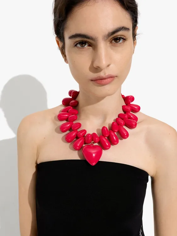 Maxi Necklace With Heart Pendant 250602 — image 3