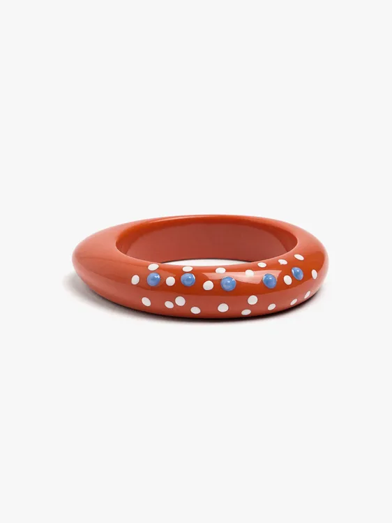 Resin Bangle With Polka Dots 250604 — image 1