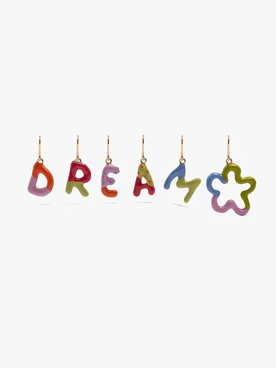 Set Of Multicolor Earrings With Enamel 250647 — image 1