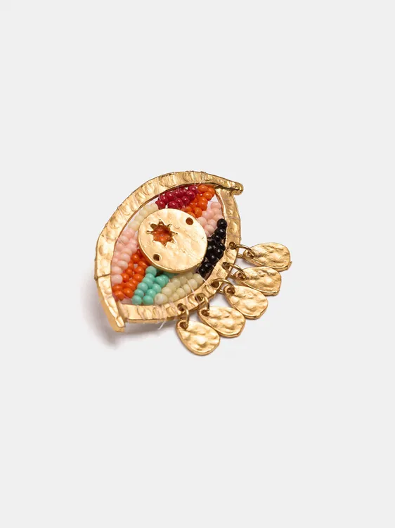 Eye Brooch With Beads 250744 — image 3