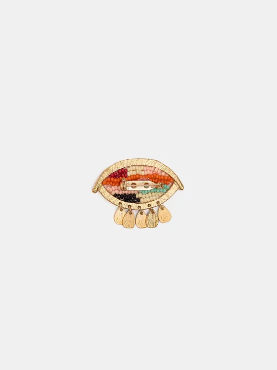Eye Brooch With Beads 250744 — image 2