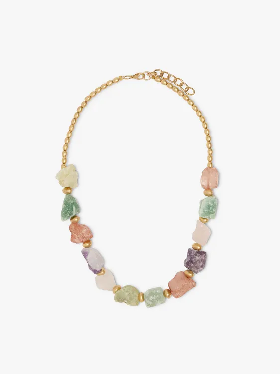 Short Necklace With Irregular Stones 250766 — image 1