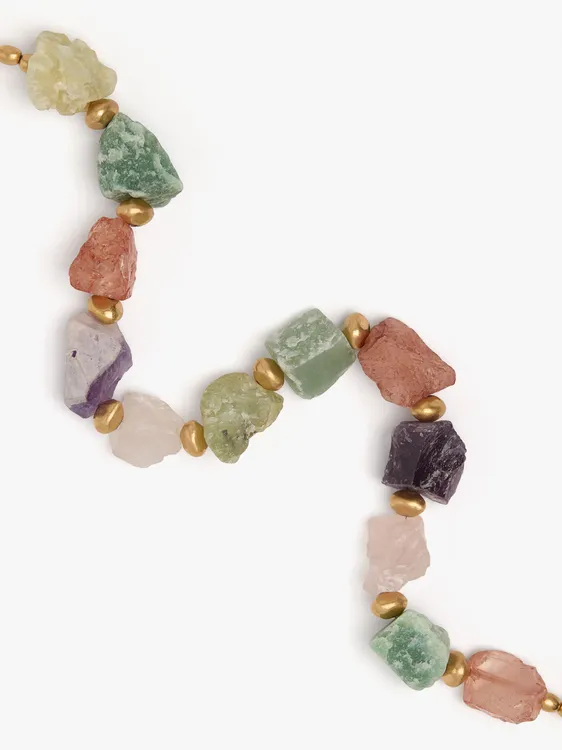 Short Necklace With Irregular Stones 250766 — image 2