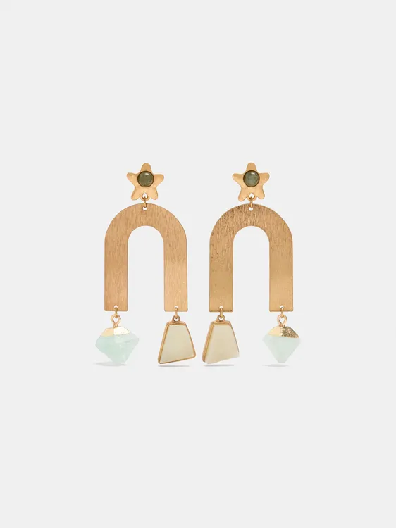 Hoop Earrings With Stones 250782 — image 1