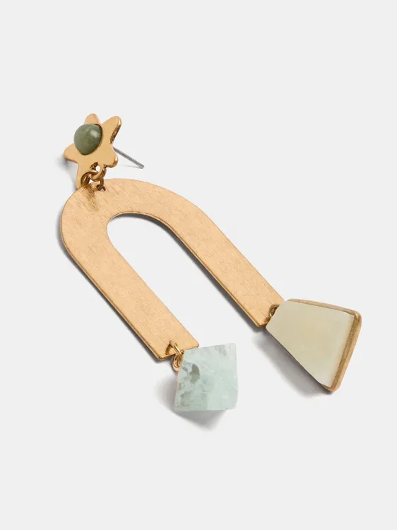 Hoop Earrings With Stones 250782 — image 2