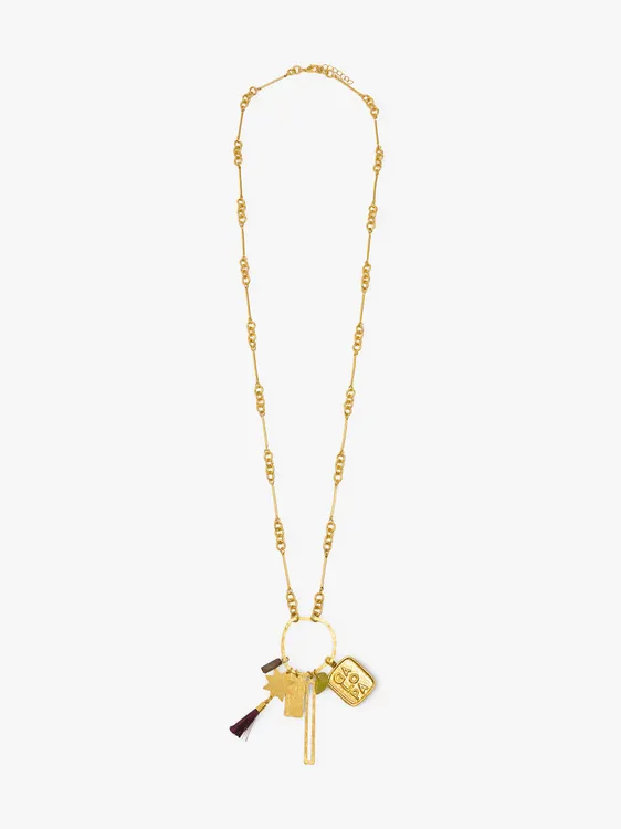 Necklace With Metal Hanging Bars 250800 — image 1