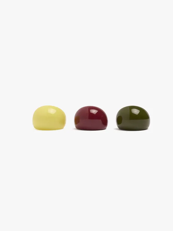 Set Of Rounded Resin Rings 250837 — image 1