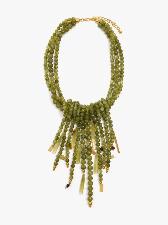 Multi-Collar Of Beads With Stone Details 250856 — image 1
