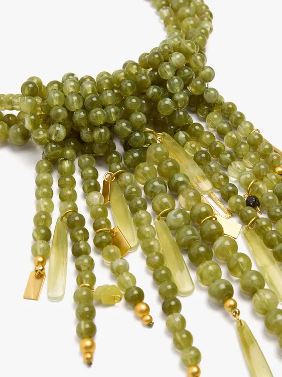 Multi-Collar Of Beads With Stone Details 250856 — image 2