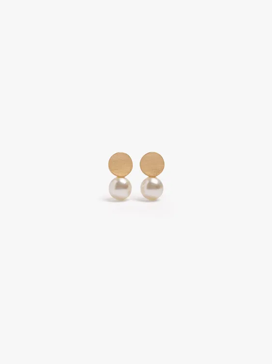 Round Earrings With Pearls 250996 — image 1