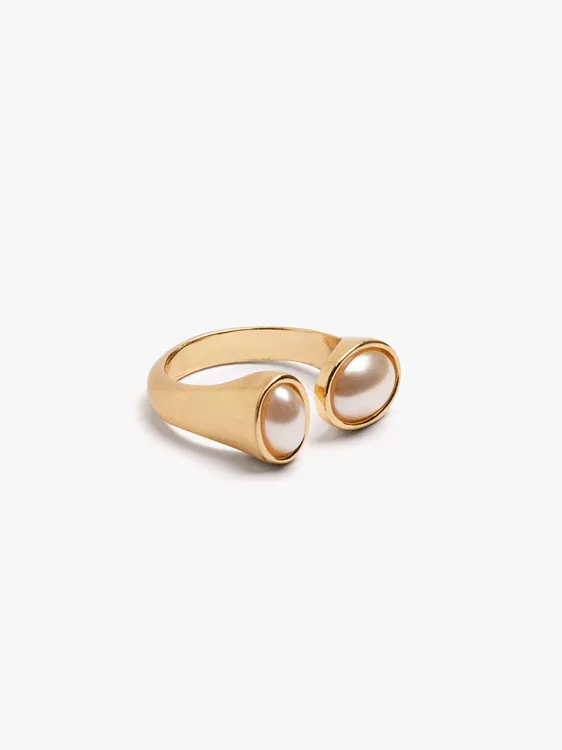 Open Ring With Pearls 251001 — image 2