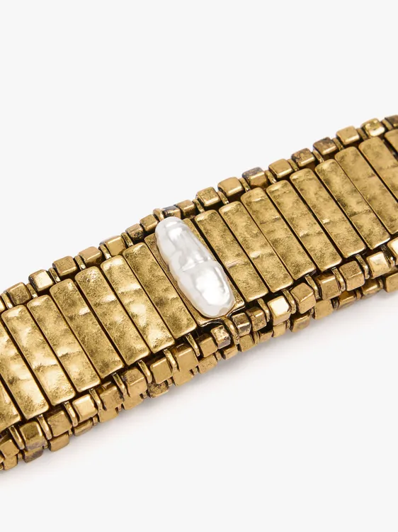 Elastic Bracelet With Bars And Pearls 251067 — image 2