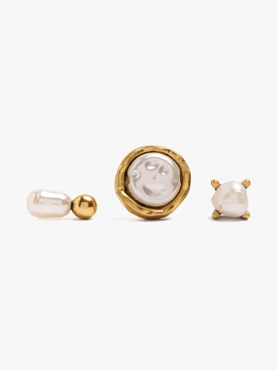 Set Of Freshwater Pearl Earrings 251082 — image 2