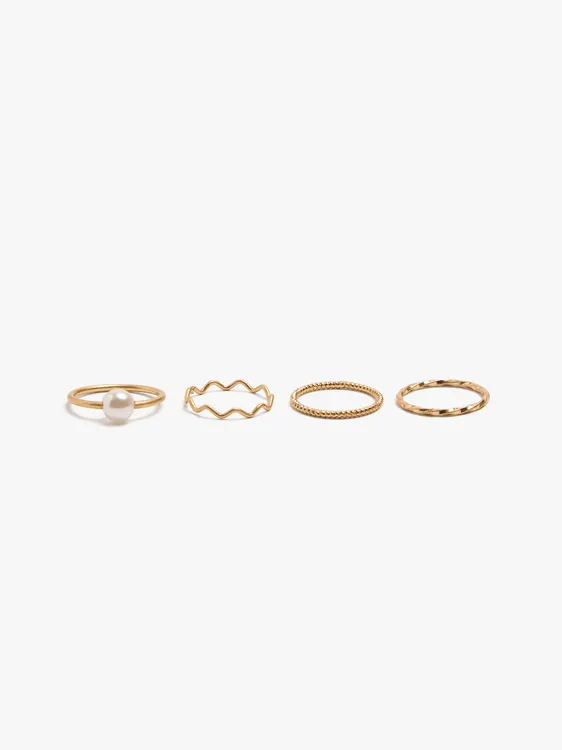 Set Of Pearl Rings 251107 — image 3