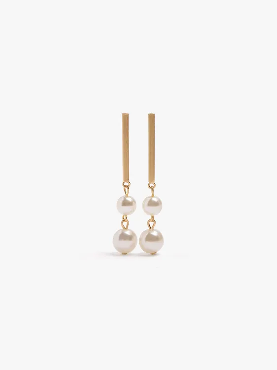 Bar Earrings With Pearls 251124 — image 1
