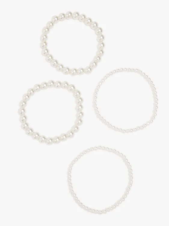 Set Of Elastic Bracelets With Pearls 251146 — image 2