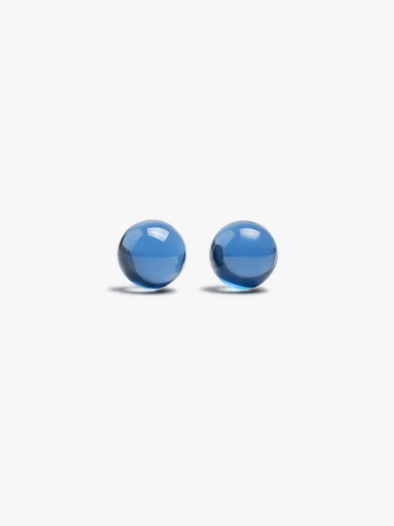 Transparent Resin Sphere Earrings 251722 — image 1