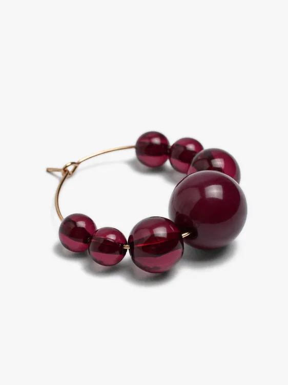 Hoop Earrings With Ombré Beads 251746 — image 2